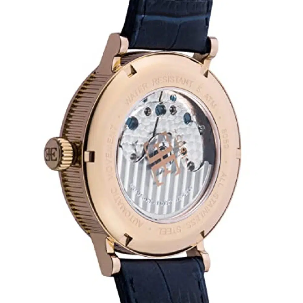 Double Barrel Automatic Watch with Open Heart Dial - Image 7