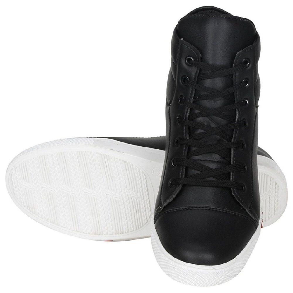 Men Black Color Synthetic Material Casual Sneakers – Yoya