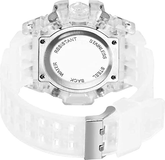 Dial White Strap Waterproof Digital Sports Watch - Image 2