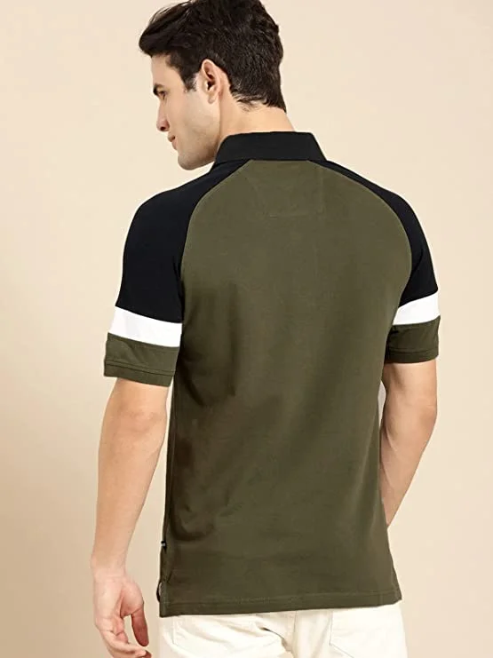 Regular Fit Half Sleeve Polo T-Shirt For Men's - Image 2