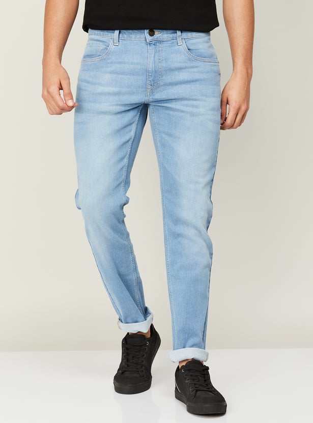 Men Tapered Slim-Fit Casual Stretchable Jeans – Yoya